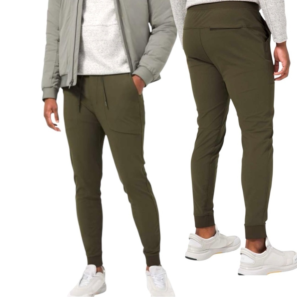Lululemon ABC Green Jogger Sz S Warpstreme Sweatpants Elastic Cuff Sporty Preppy